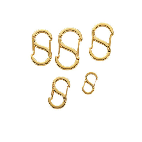 Jewelry Accessories Stainless Steel S Shaped Connecting Buckle For Bracelet Necklace Vacuum Plated Electroplated