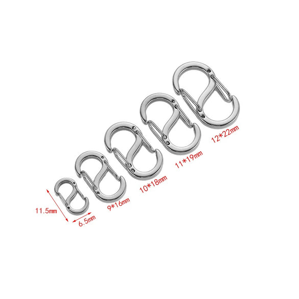 Jewelry Accessories Stainless Steel S Shaped Connecting Buckle For Bracelet Necklace Vacuum Plated Electroplated