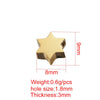 Jewelry Accessories Stainless Steel Star Of David Doublesided Mirror Polished Beads