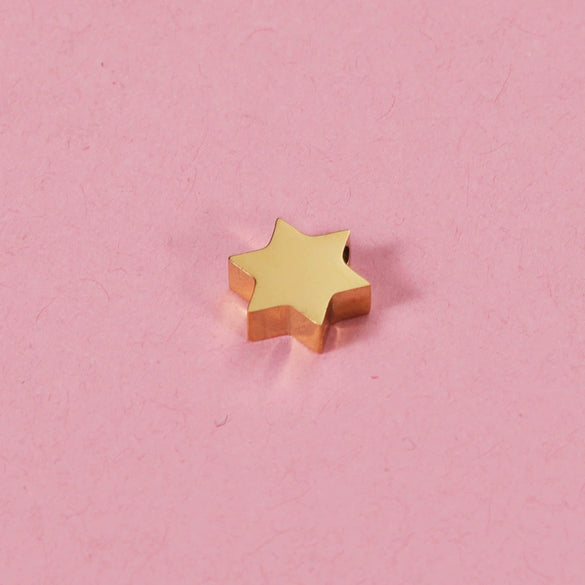 Jewelry Accessories Stainless Steel Star Of David Doublesided Mirror Polished Beads
