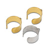 Jewelry Accessories Stainless Steel Ushaped Ring Ear Buckle With Circle Pattern Welding Highgrade Real Gold Nonfading Electroplating