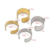 Jewelry Accessories Stainless Steel Ushaped Ring Ear Buckle With Circle Pattern Welding Highgrade Real Gold Nonfading Electroplating