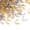 Jewelry Accessories Stainless Steel Ushaped Tube Protector Vacuum Goldplated Closing Buckle