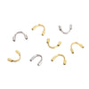 Jewelry Accessories Stainless Steel Ushaped Tube Protector Vacuum Goldplated Closing Buckle