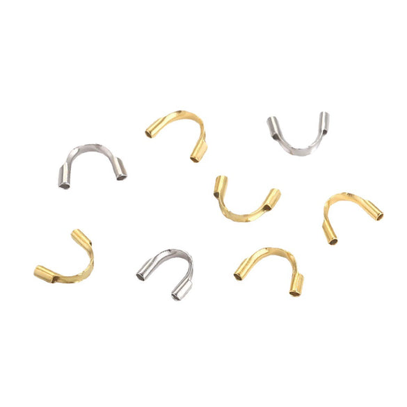 Jewelry Accessories Stainless Steel Ushaped Tube Protector Vacuum Goldplated Closing Buckle