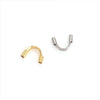 Jewelry Accessories Stainless Steel Ushaped Tube Protector Vacuum Goldplated Closing Buckle