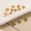 Jewelry Accessories Stainless Steel Vacuum Goldplated Round Bead Cap Pearl Pendant Sheep Eye Cap