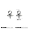 Jewelry Accessories Stainless Steel Vacuum Goldplated Round Bead Cap Pearl Pendant Sheep Eye Cap