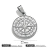 Jewelry Accessories Stainless Steel Vacuum Plating Star Moon Casting Round Pendant