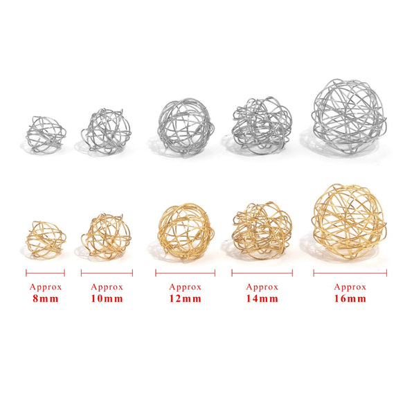 Jewelry Accessories Stainless Steel Wire Ball Pendant Titanium Steel Hollow Bohemian Style With Eyes Pattern Dripping Oil Enamel Process Round And Heart Shape