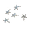 Jewelry Accessories Starfish Pendant Copper Electroplated Inlaid Zircon Turquoise Blue Handmade