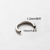 Jewelry Accessories Titanium Alloy Horseshoe Ring Polishing Fashion Geometric Diy Puncture
