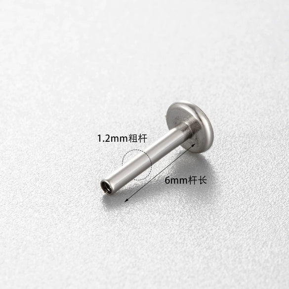 Jewelry Accessories Titanium Alloy Horseshoe Ring Polishing Fashion Geometric Diy Puncture