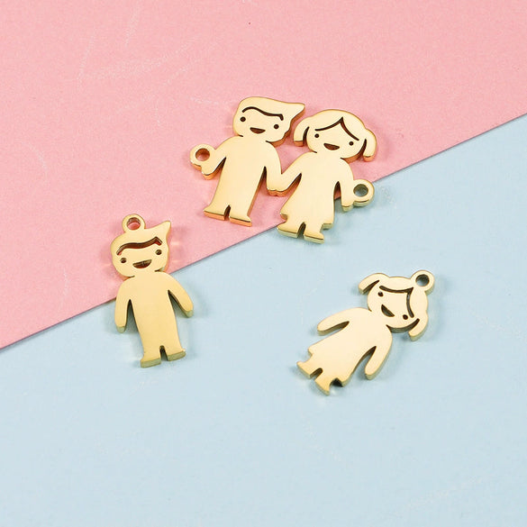 Jewelry Accessories Titanium Steel Cartoon Shape Pendant Fine Polishing