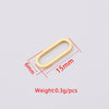 Jewelry Accessories Titanium Steel Eggshaped Geometric Flat Buckle Earrings And Oval Ring With Fine Polishing