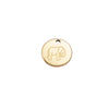 Jewelry Accessories Titanium Steel Elephant Pendant With Electroplating Process
