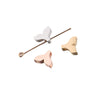 Jewelry Accessories Titanium Steel Fish Tail Bead Pendant With Mirror Finish Polishing