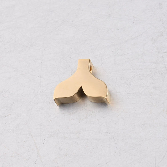Jewelry Accessories Titanium Steel Fish Tail Bead Pendant With Mirror Finish Polishing