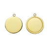 Jewelry Accessories Titanium Steel Geometric Round Glossy Laser Pendant Electroplated