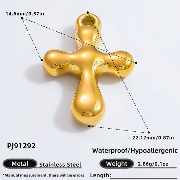 Jewelry Accessories Titanium Steel Heart Pearl Butterfly Love Flowers Minimalist Electroplating Pendant For Women