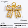 Jewelry Accessories Titanium Steel Heart Pearl Butterfly Love Flowers Minimalist Electroplating Pendant For Women