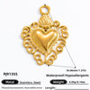 Jewelry Accessories Titanium Steel Heart Pearl Butterfly Love Flowers Minimalist Electroplating Pendant For Women
