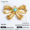 Jewelry Accessories Titanium Steel Heart Pearl Butterfly Love Flowers Minimalist Electroplating Pendant For Women