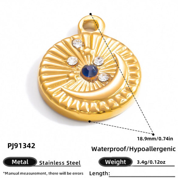 Jewelry Accessories Titanium Steel Heart Pearl Butterfly Love Flowers Minimalist Electroplating Pendant For Women
