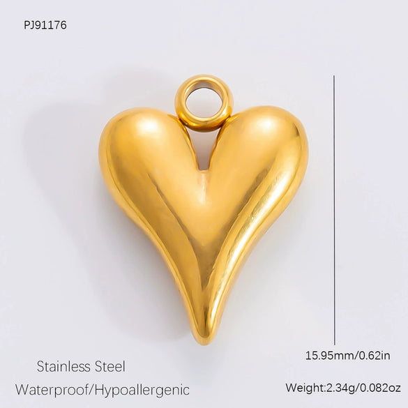 Jewelry Accessories Titanium Steel Heart Pearl Butterfly Love Flowers Minimalist Electroplating Pendant For Women