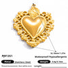 Jewelry Accessories Titanium Steel Heart Pearl Butterfly Love Flowers Minimalist Electroplating Pendant For Women