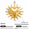 Jewelry Accessories Titanium Steel Heart Pearl Butterfly Love Flowers Minimalist Electroplating Pendant For Women