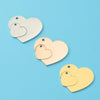 Jewelry Accessories Titanium Steel Love Puzzle Pendant With Splicing Split Style And Fine Polishing