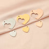 Jewelry Accessories Titanium Steel Love Puzzle Pendant With Splicing Split Style And Fine Polishing
