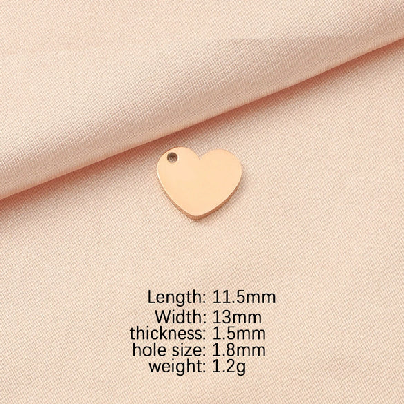 Jewelry Accessories Titanium Steel Love Puzzle Pendant With Splicing Split Style And Fine Polishing