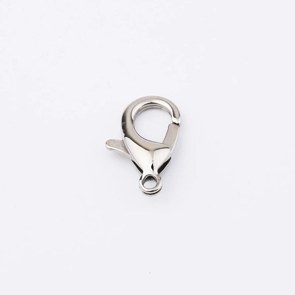 Jewelry Accessories Titanium Steel Shrimp Bow Buckle Lobster Buckle Electroplated Street Geometric Doll Pendant