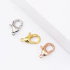 Jewelry Accessories Titanium Steel Shrimp Bow Buckle Lobster Buckle Electroplated Street Geometric Doll Pendant