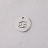 Jewelry Accessories Titanium Steel Single Hole Round Hollow Constellation Geometric Pendant Mirror Finish Polishing