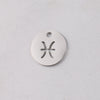 Jewelry Accessories Titanium Steel Single Hole Round Hollow Constellation Geometric Pendant Mirror Finish Polishing