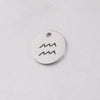 Jewelry Accessories Titanium Steel Single Hole Round Hollow Constellation Geometric Pendant Mirror Finish Polishing