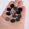 Jewelry Accessories Titanium Steel Single Hole Round Hollow Constellation Geometric Pendant Mirror Finish Polishing