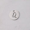 Jewelry Accessories Titanium Steel Single Hole Round Hollow Constellation Geometric Pendant Mirror Finish Polishing