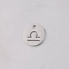 Jewelry Accessories Titanium Steel Single Hole Round Hollow Constellation Geometric Pendant Mirror Finish Polishing