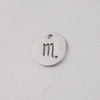 Jewelry Accessories Titanium Steel Single Hole Round Hollow Constellation Geometric Pendant Mirror Finish Polishing