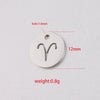 Jewelry Accessories Titanium Steel Single Hole Round Hollow Constellation Geometric Pendant Mirror Finish Polishing