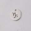 Jewelry Accessories Titanium Steel Single Hole Round Hollow Constellation Geometric Pendant Mirror Finish Polishing