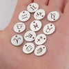 Jewelry Accessories Titanium Steel Single Hole Round Hollow Constellation Geometric Pendant Mirror Finish Polishing