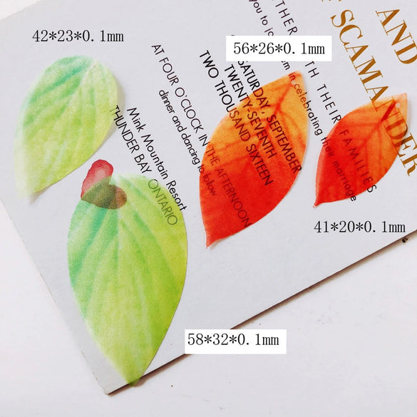 Jewelry Accessories Translucent Tulle Leaf Earrings Pendant