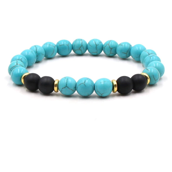 Jewelry Accessories Unisex Handmade Agate Bracelet With Geometric Pattern