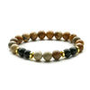 Jewelry Accessories Unisex Handmade Agate Bracelet With Geometric Pattern