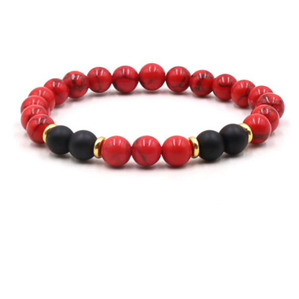 Jewelry Accessories Unisex Handmade Agate Bracelet With Geometric Pattern